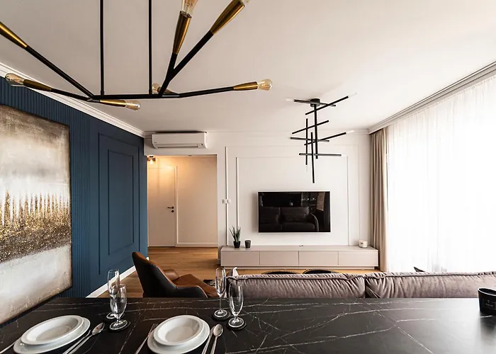 Apartmán Klingerka Apartment, 25th Floor With Free Parking And View Of Castle And Danube Bratislava